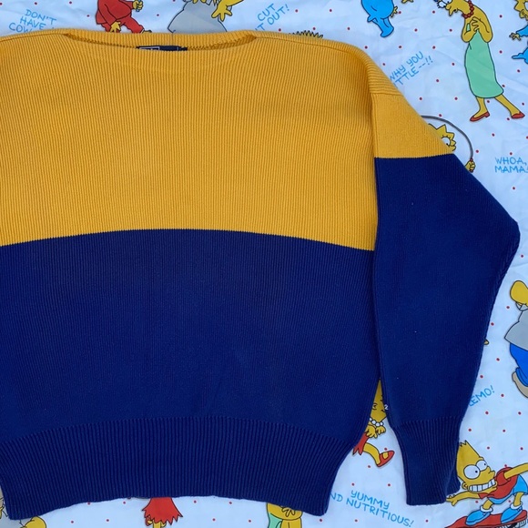 1992 Ralph Lauren Polo Color-blocked Sweater XL - Picture 3 of 15